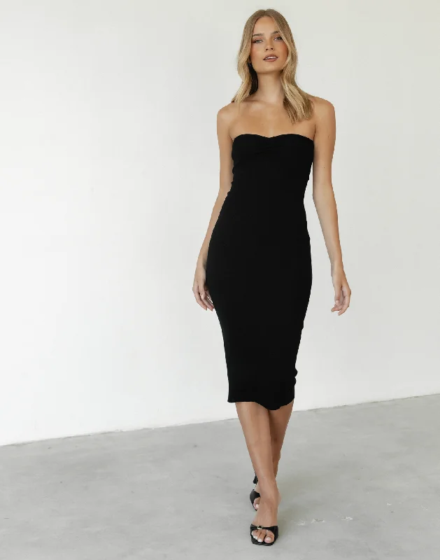 Westaway Midi Dress (Black)