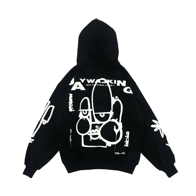 ART FACE 6.0 HOODIE IN BLACK [UNISEX]