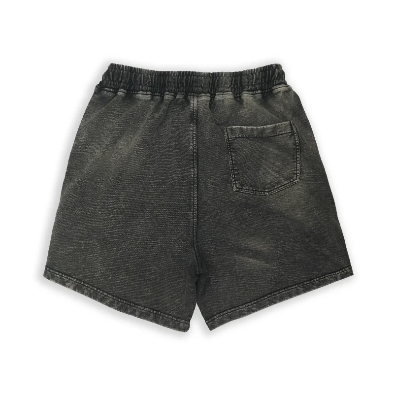 BASIC SHORTS IN WASHED GREY [UNISEX]