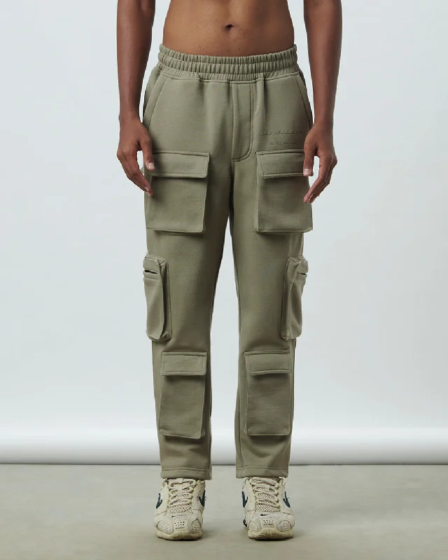 BOX UTILITY TRACKPANTS IN PISTACHIO [UNISEX]