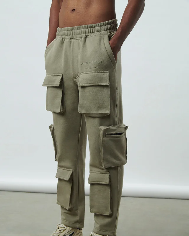 BOX UTILITY TRACKPANTS IN PISTACHIO [UNISEX]