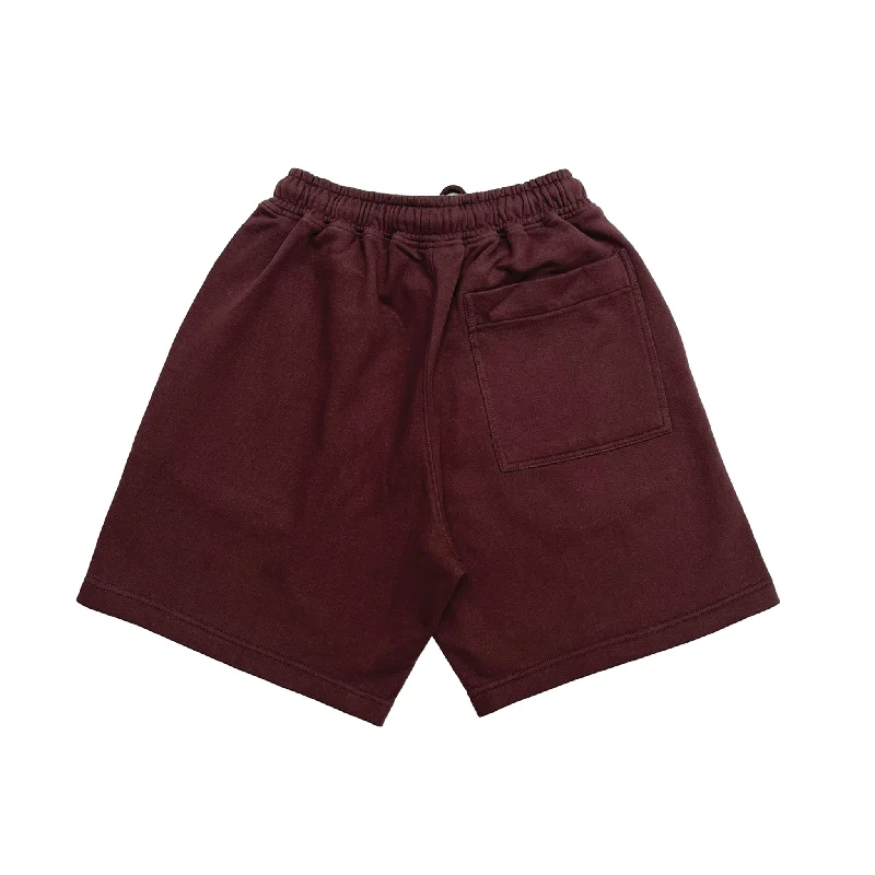 CARPENTER SHORTS IN BURGUNDY [UNISEX]