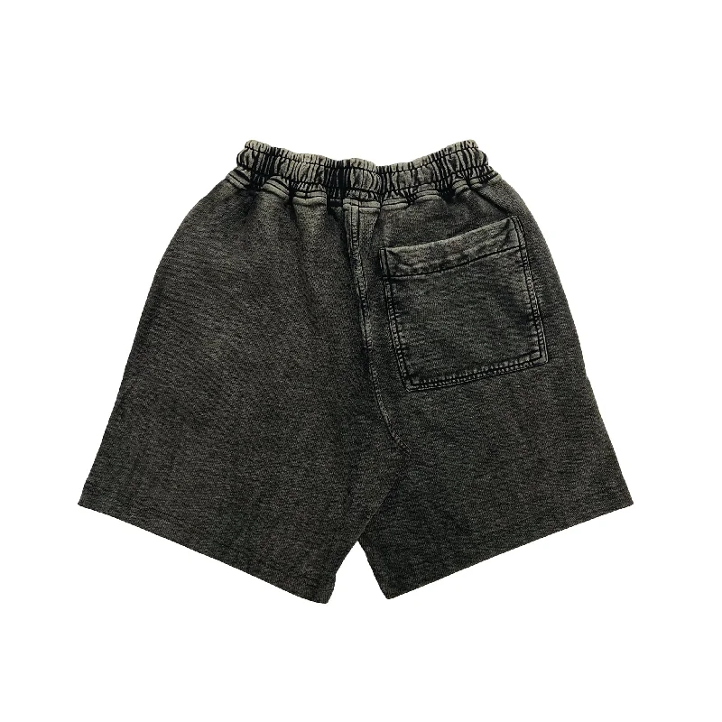 CARPENTER SHORTS IN WASHED GREY [UNISEX]