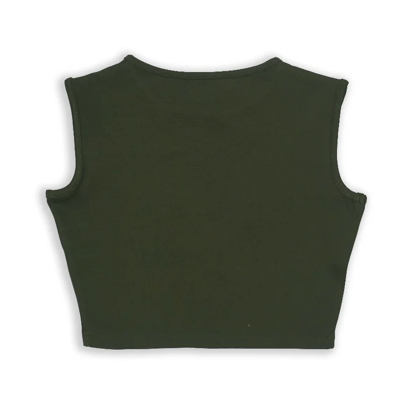 TANK TOP IN OLIVE GREEN