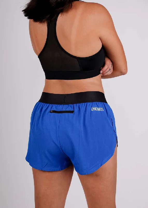 Women's Royal Blue 1.5"" Split Shorts