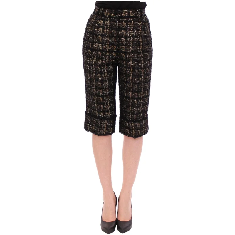 Dolce & Gabbana Elegant Designer Woven Shorts