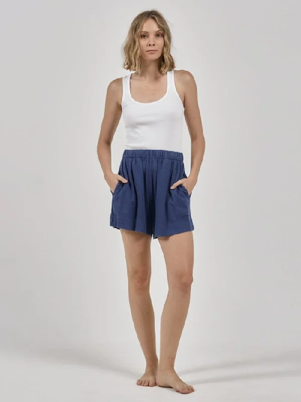 Hemp Lounge Short - Botanical Blue