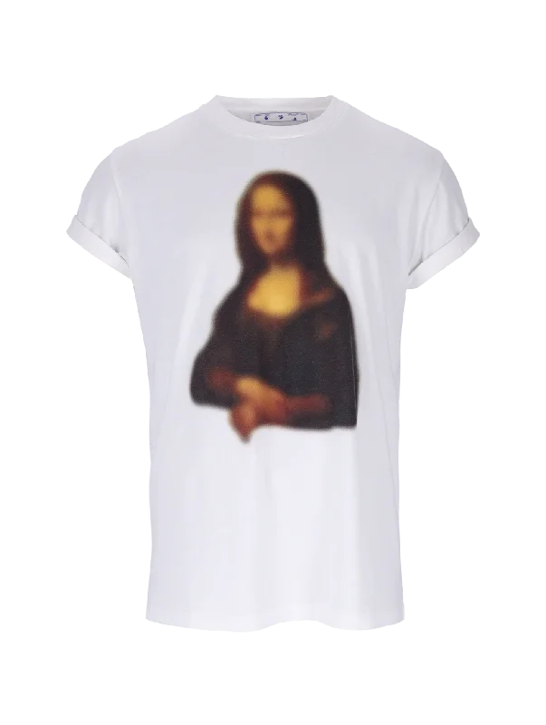 mona lisa print t-shirt