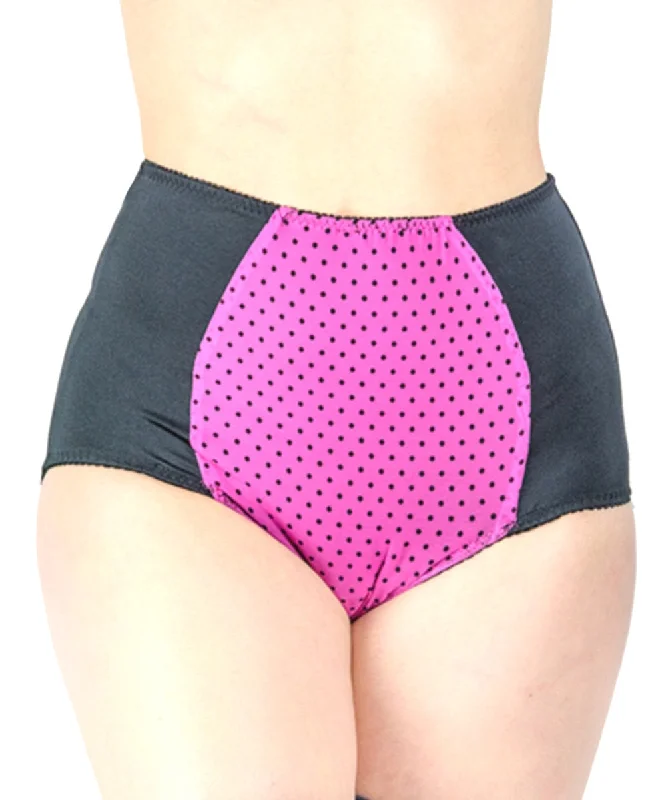 Pink Black Dots / S (UK 6-8) / (US 4 - 6)