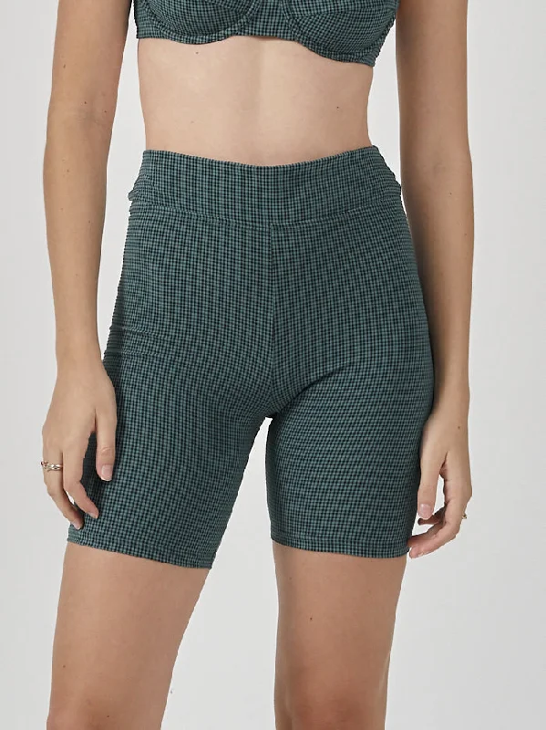 Paradise Code Long Leg Bike Short - Mallard Green