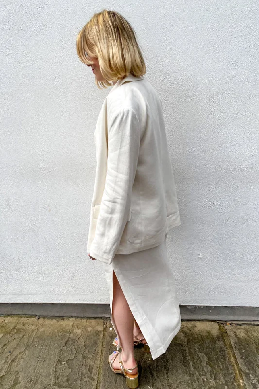 Second Female Lino Antique White Skirt