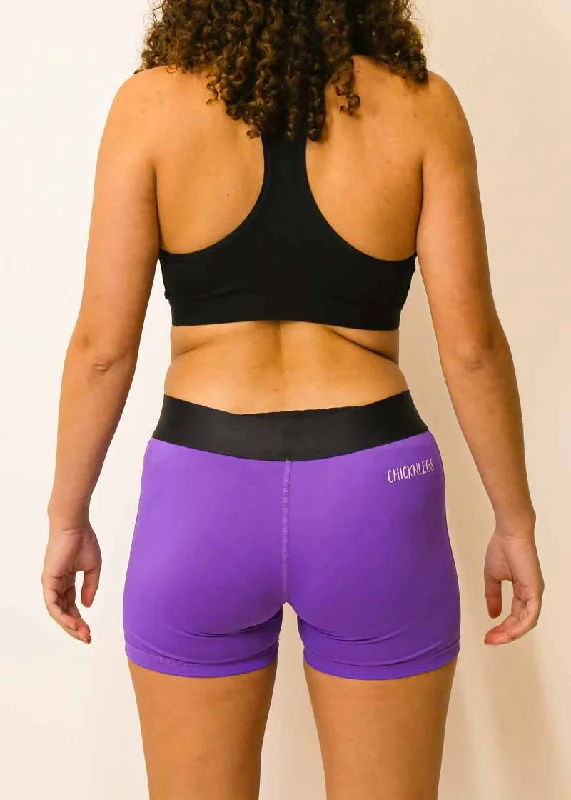 Women's Purple 3"" Compression Shorts