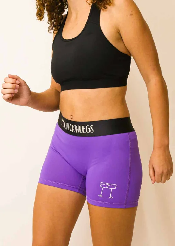 Women's Purple 3"" Compression Shorts