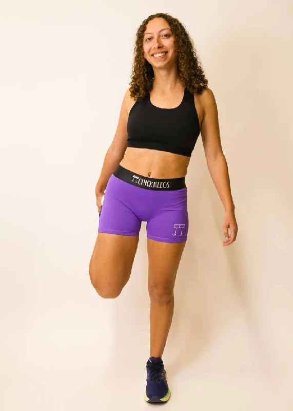 Women's Purple 3"" Compression Shorts