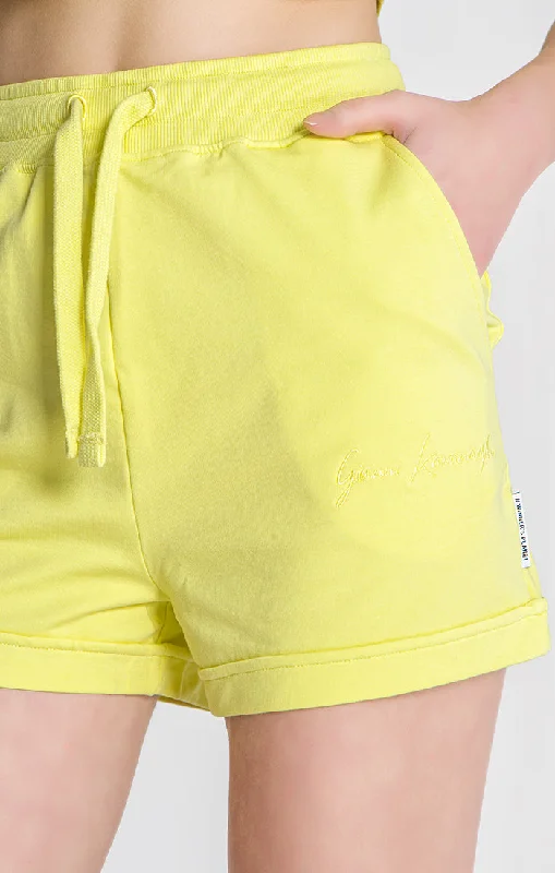 Yellow Chromatica Shorts