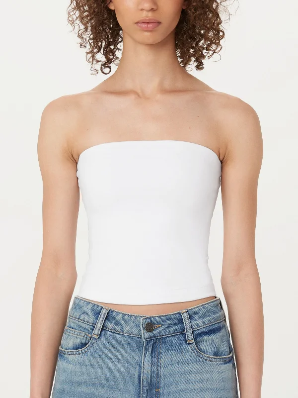 The Fitted Tube Top in White