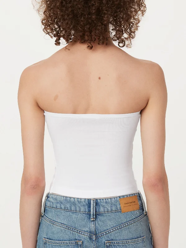 The Fitted Tube Top in White