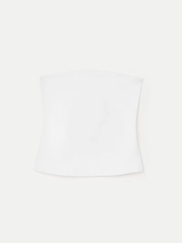 The Fitted Tube Top in White