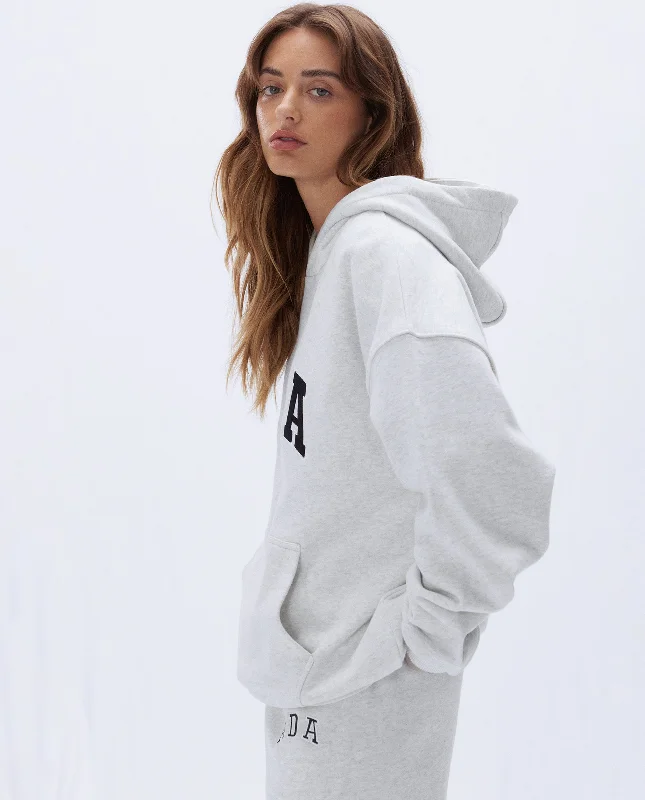 ADA Oversized Hoodie - Light Grey Melange