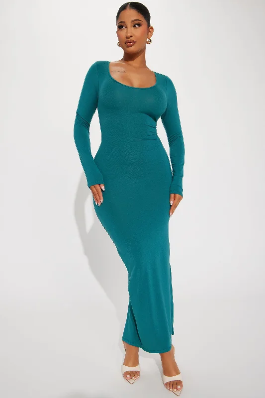 Bailey Cotton Maxi Dress - Teal