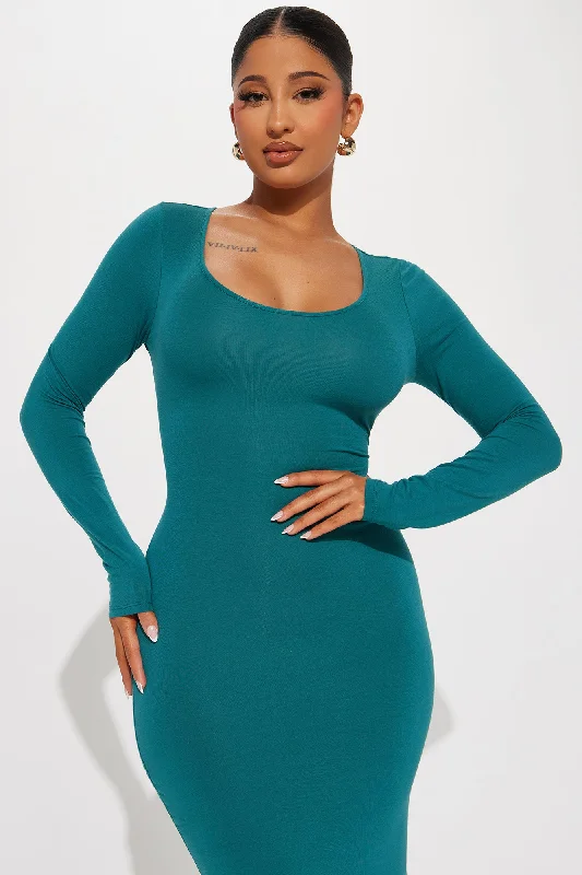 Bailey Cotton Maxi Dress - Teal