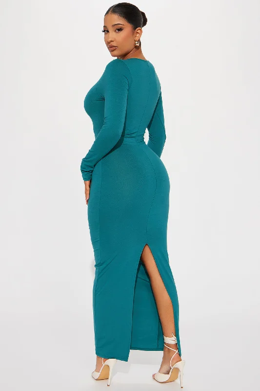 Bailey Cotton Maxi Dress - Teal