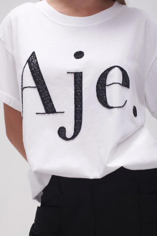 Classic Embellished Logo Tee