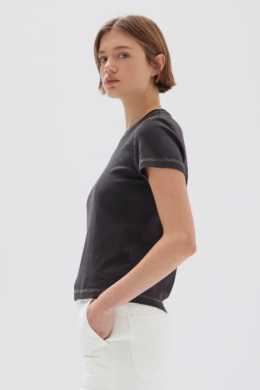 Evelyn Contrast Stitch Tee