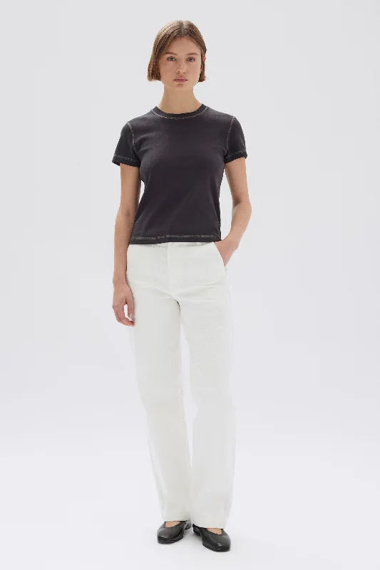 Evelyn Contrast Stitch Tee