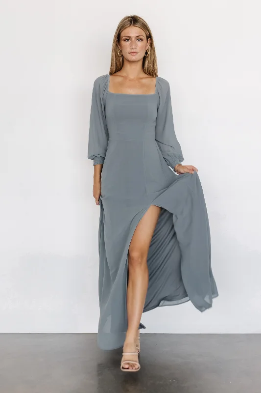 Giselle Maxi Dress | Dusty Blue