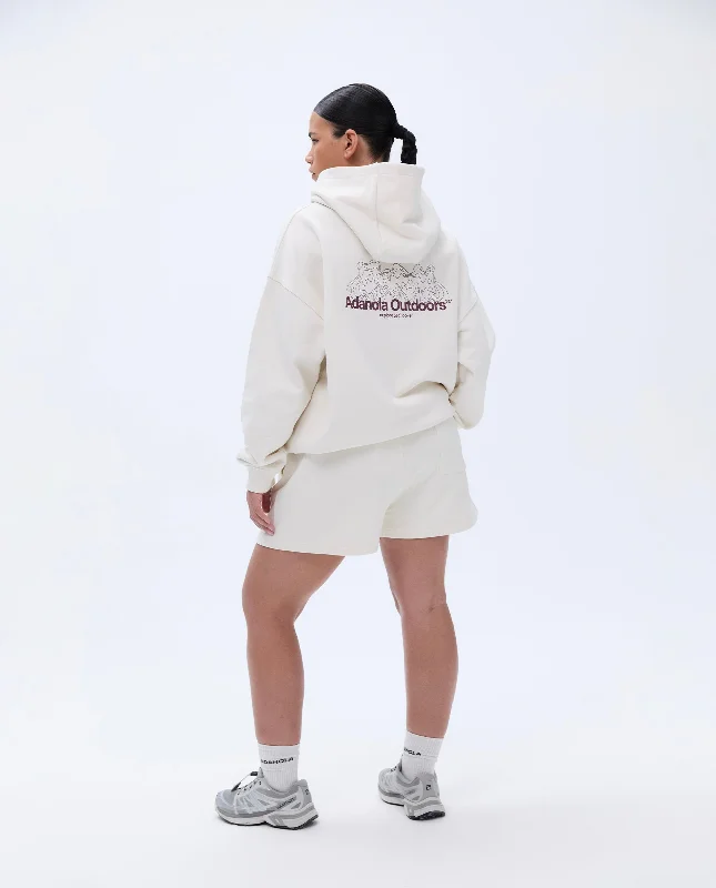 Trail Oversized Hoodie - Marshmallow White