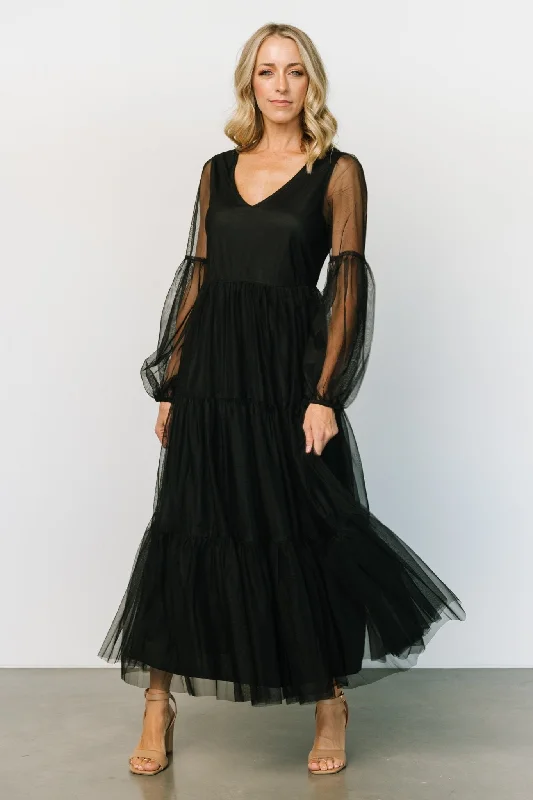 Hoffman Tulle Maxi Dress | Black