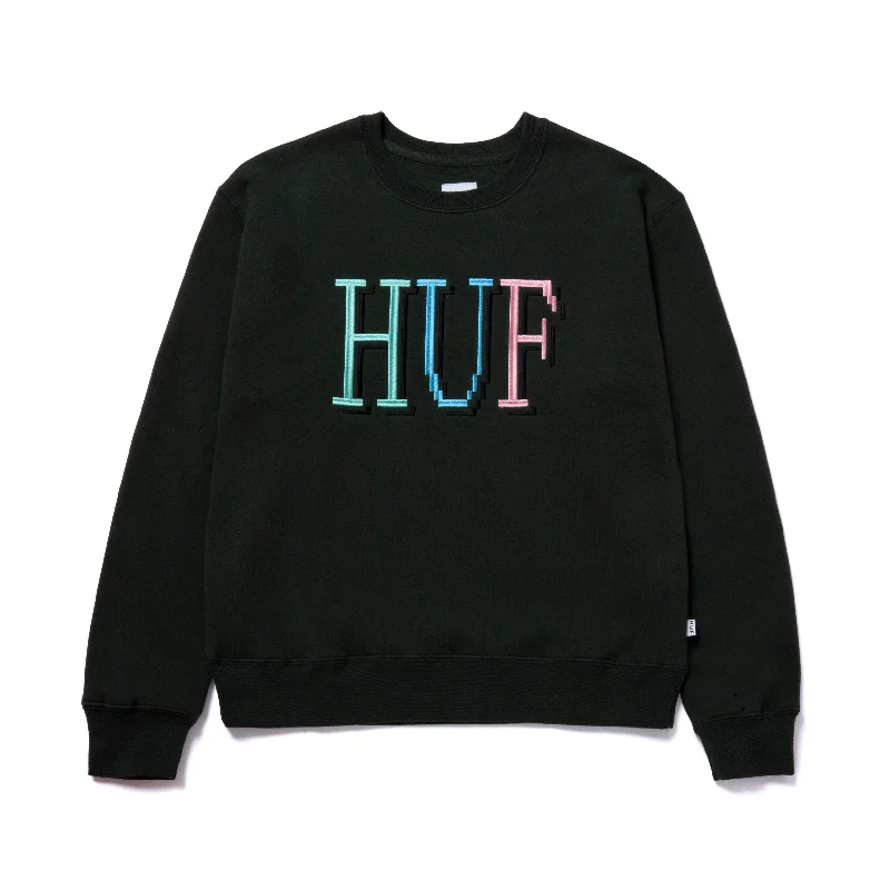 HUF 8-BIT CREW // DARK GREEN