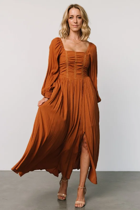 Maddalena Maxi Dress | Camel