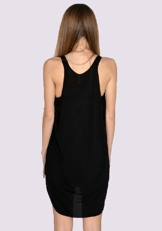 RICK OWENS WOMEN RO01C5151 BZ 09 LOOSE TANKTOP BLACK