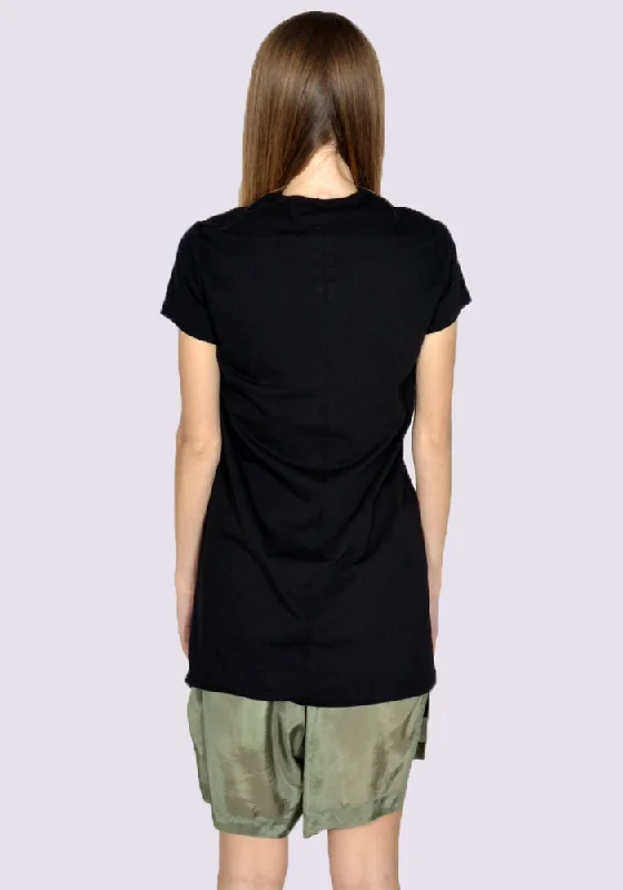 RICK OWENS WOMEN RP01C5203 JA 09 LEVEL T-SHIRT BLACK