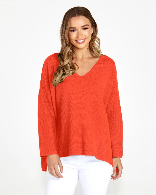 SASS Angelina Reversable Knit -RED