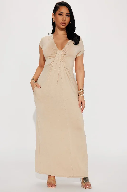 Steph Maxi Dress - Taupe