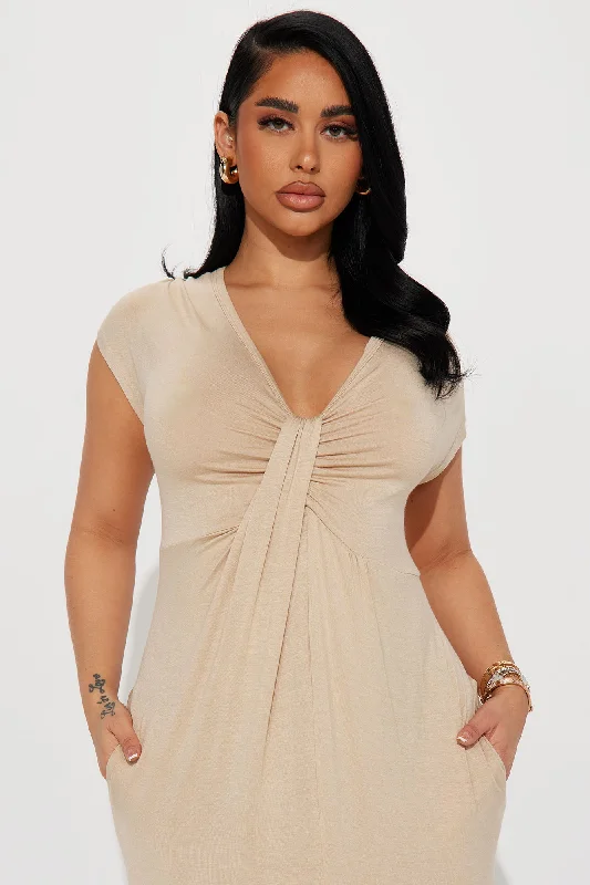 Steph Maxi Dress - Taupe