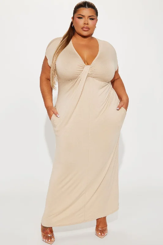 Steph Maxi Dress - Taupe