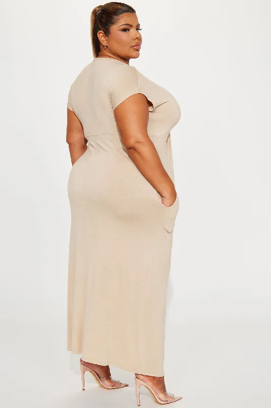 Steph Maxi Dress - Taupe