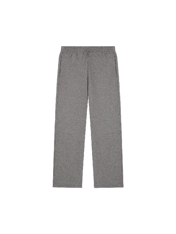 Recycled Wool Jersey Wide-Leg Track Pants—volcanic grey