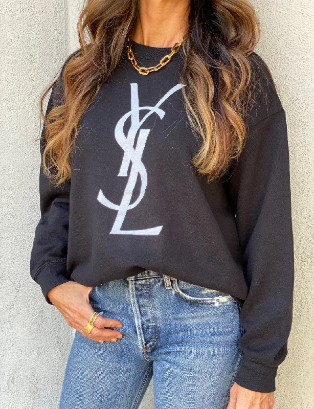 YSL Unisex Sweatshirt, Black