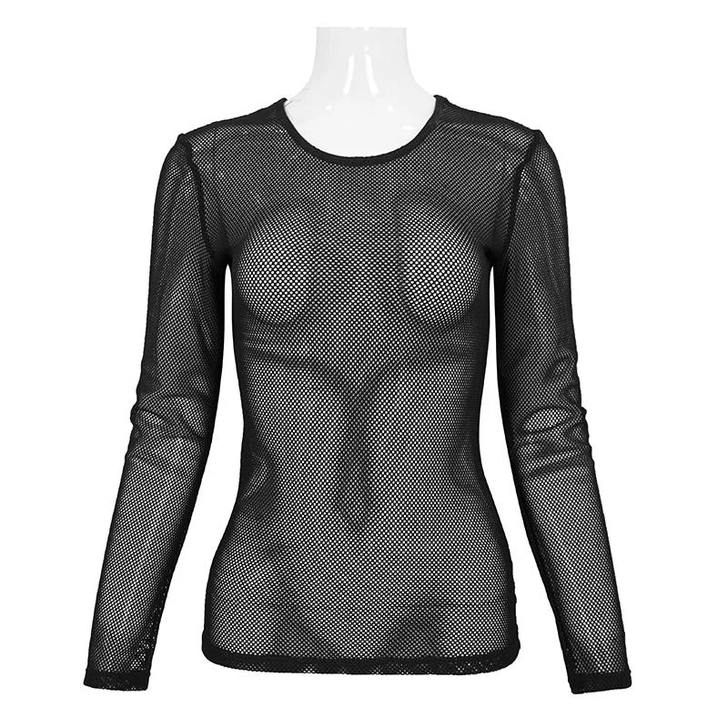 UNISEX Chemical X Mesh Long Sleeve Top