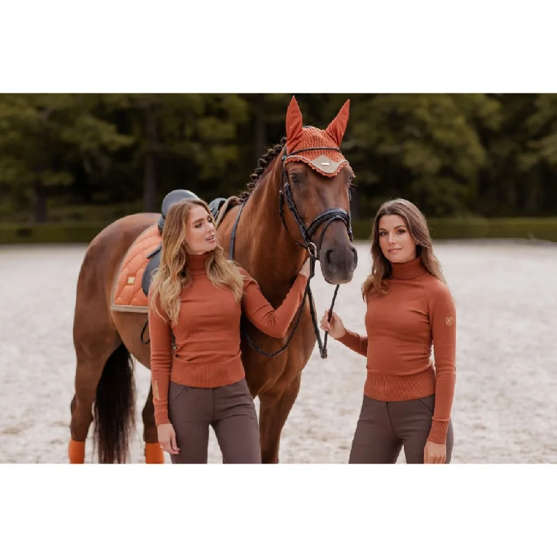 Equestrian Stockholm Polo Neck Jumper Bronze Gold