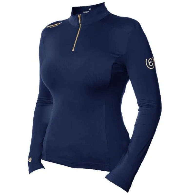 Equestrian Stockholm UV Protection Long Sleeved Top ROYAL CLASSIC