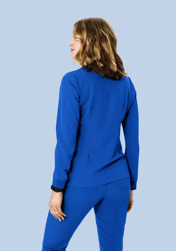 Long Sleeve 6 Pocket Top Royal Blue